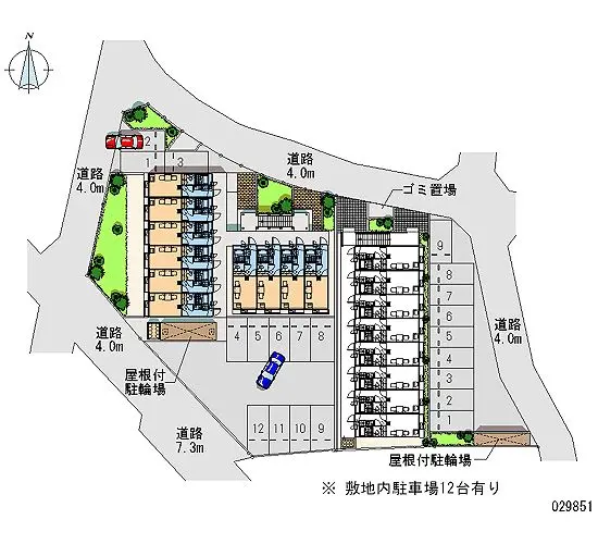 ★手数料０円★海老名市大谷北４丁目　月極駐車場（LP）